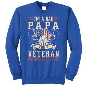 Dad Papa Us Veteran Patriotic Father American Gift Sweatshirt