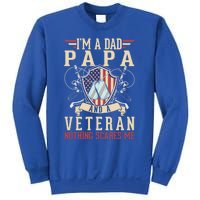 Dad Papa Us Veteran Patriotic Father American Gift Sweatshirt