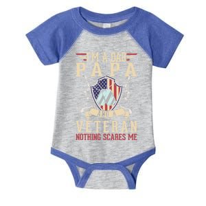 Dad Papa Us Veteran Patriotic Father American Gift Infant Baby Jersey Bodysuit