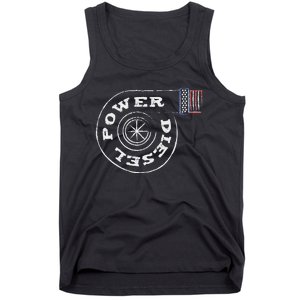 Diesel Power Usa Flag Turbo Turbocharger Tank Top