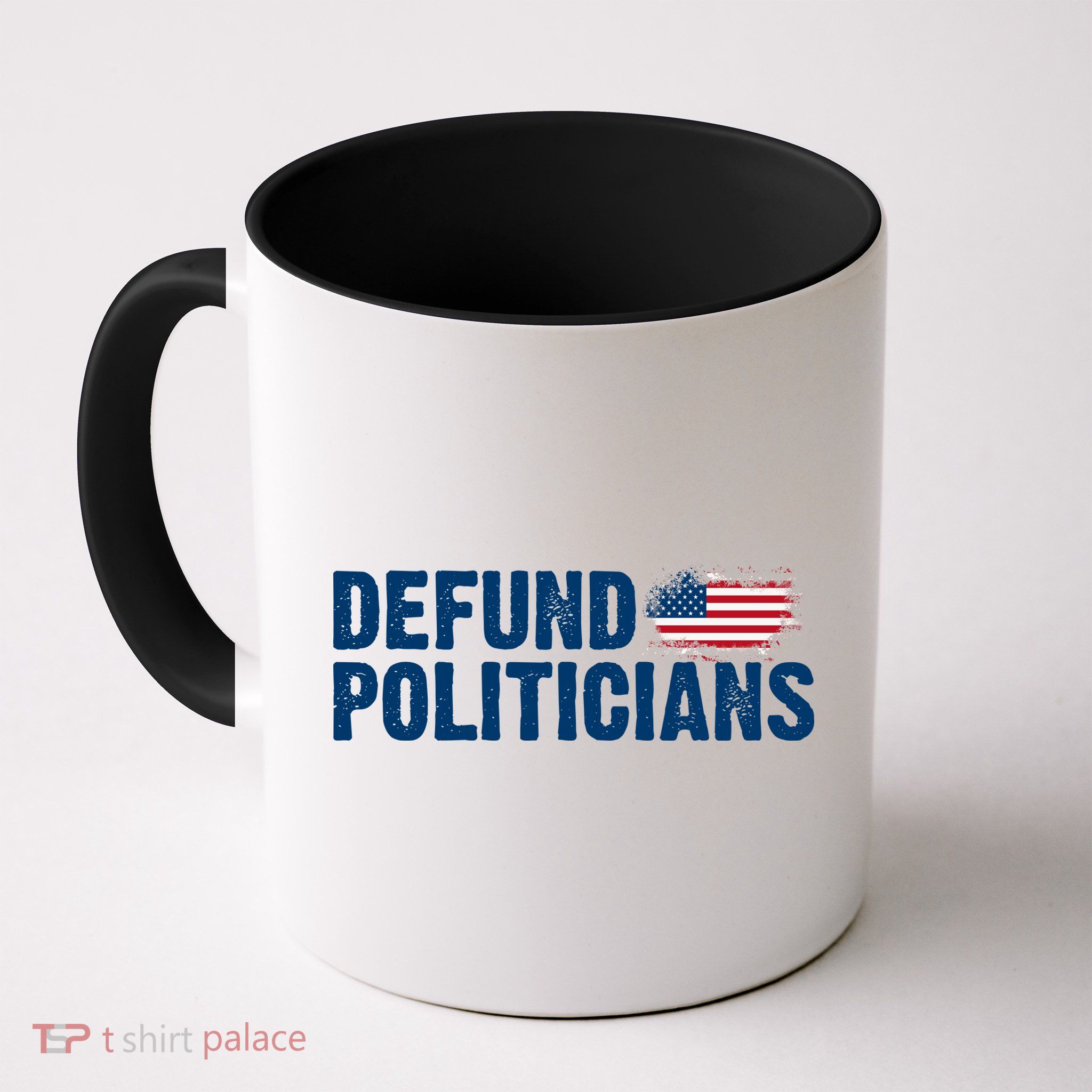 Defund Politicians United States Vintage Flag Mug
