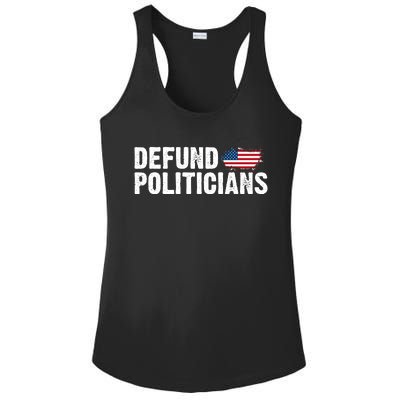 Defund Politicians United States Vintage Flag Ladies PosiCharge Competitor Racerback Tank