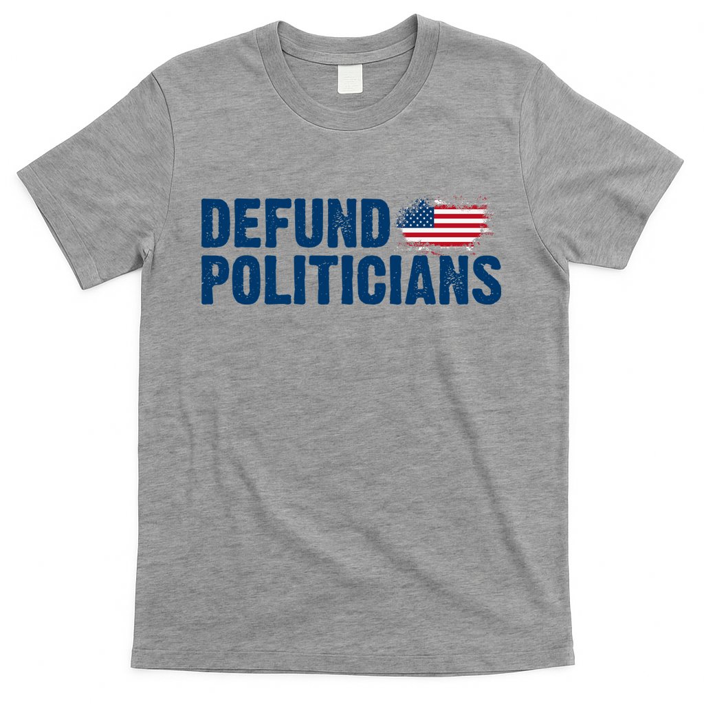 Defund Politicians United States Vintage Flag T-Shirt
