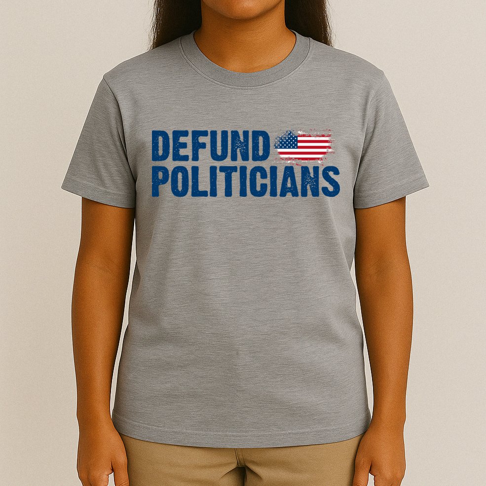 Defund Politicians United States Vintage Flag T-Shirt