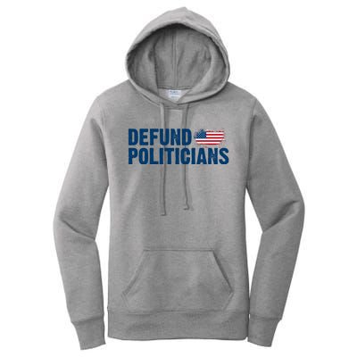 Defund Politicians United States Vintage Flag Women's Pullover Hoodie