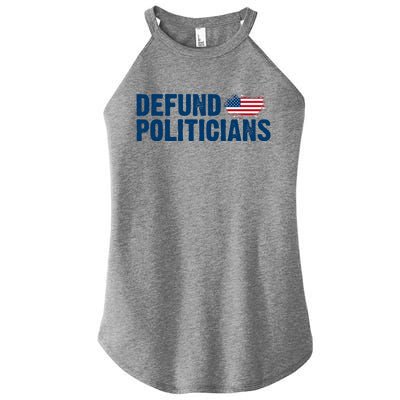 Defund Politicians United States Vintage Flag Women's Perfect Tri Rocker Tank