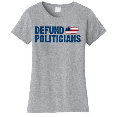 Defund Politicians United States Vintage Flag Women's T-Shirt