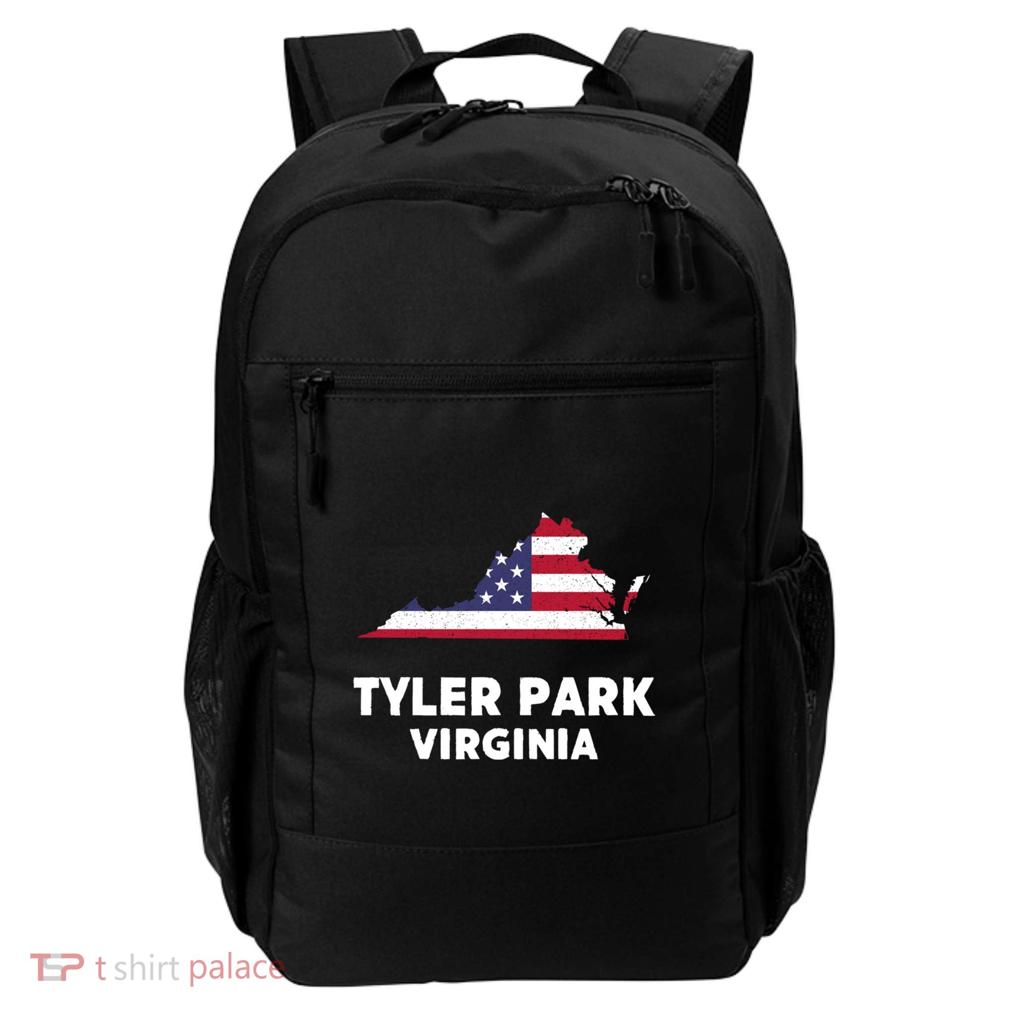 Distressed Patriotic Usa Flag Tyler Park Virginia Gift Daily Commute Backpack