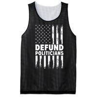 Defund Politicians USA Flag Mesh Reversible Basketball Jersey Tank