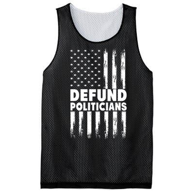 Defund Politicians USA Flag Mesh Reversible Basketball Jersey Tank