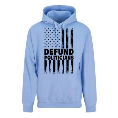 Defund Politicians USA Flag Unisex Surf Hoodie