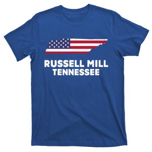 Distressed Patriotic Usa Flag Russell Mill Tennessee Cute Gift T-Shirt