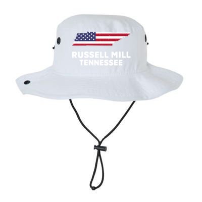 Distressed Patriotic Usa Flag Russell Mill Tennessee Cute Gift Legacy Cool Fit Booney Bucket Hat