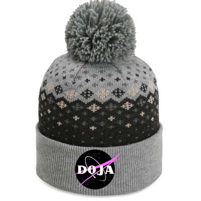 Doja Pink Universe Nasa The Baniff Cuffed Pom Beanie