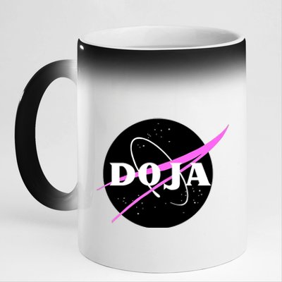 Doja Pink Universe Nasa 11oz Black Color Changing Mug