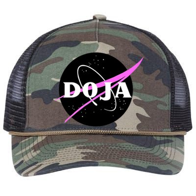 Doja Pink Universe Nasa Retro Rope Trucker Hat Cap