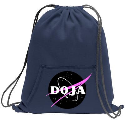 Doja Pink Universe Nasa Sweatshirt Cinch Pack Bag