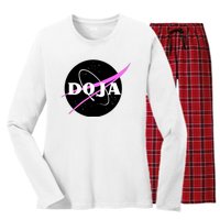 Doja Pink Universe Nasa Women's Long Sleeve Flannel Pajama Set 