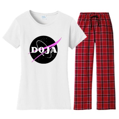 Doja Pink Universe Nasa Women's Flannel Pajama Set