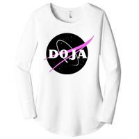 Doja Pink Universe Nasa Women's Perfect Tri Tunic Long Sleeve Shirt