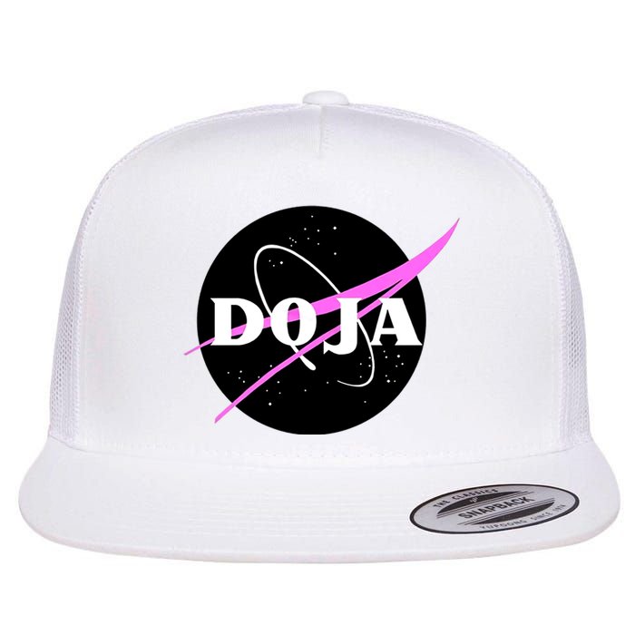 Doja Pink Universe Nasa Flat Bill Trucker Hat