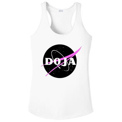 Doja Pink Universe Nasa Ladies PosiCharge Competitor Racerback Tank