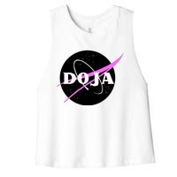 Doja Pink Universe Nasa Women's Racerback Cropped Tank