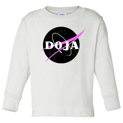 Doja Pink Universe Nasa Toddler Long Sleeve Shirt