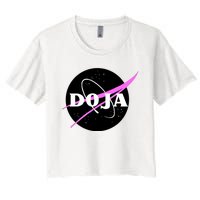 Doja Pink Universe Nasa Women's Crop Top Tee