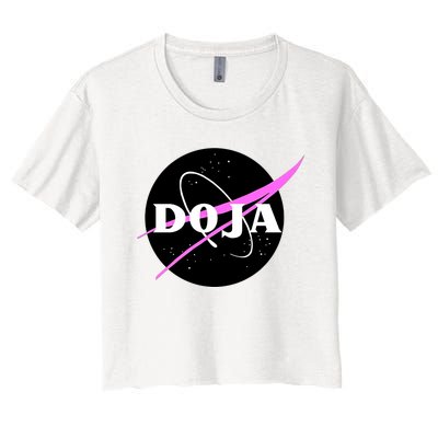 Doja Pink Universe Nasa Women's Crop Top Tee