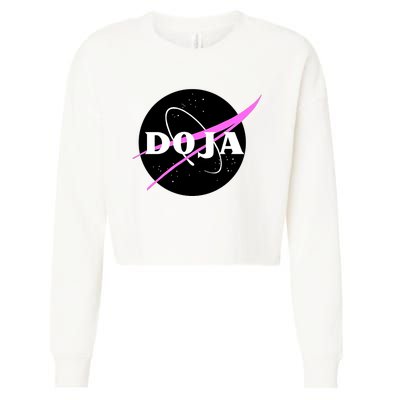 Doja Pink Universe Nasa Cropped Pullover Crew