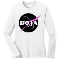 Doja Pink Universe Nasa Ladies Long Sleeve Shirt