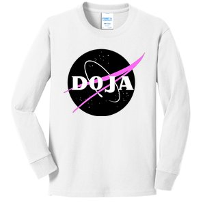 Doja Pink Universe Nasa Kids Long Sleeve Shirt