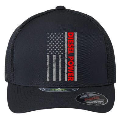 Diesel Power USA Flag Truck Turbo Brothers Mechanic Flexfit Unipanel Trucker Cap