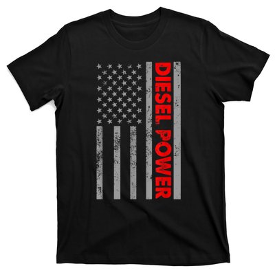 Diesel Power USA Flag Truck Turbo Brothers Mechanic T-Shirt