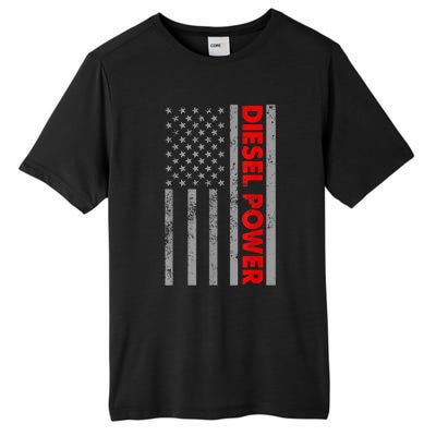 Diesel Power USA Flag Truck Turbo Brothers Mechanic Tall Fusion ChromaSoft Performance T-Shirt