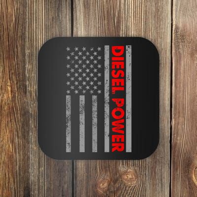 Diesel Power USA Flag Truck Turbo Brothers Mechanic Coaster