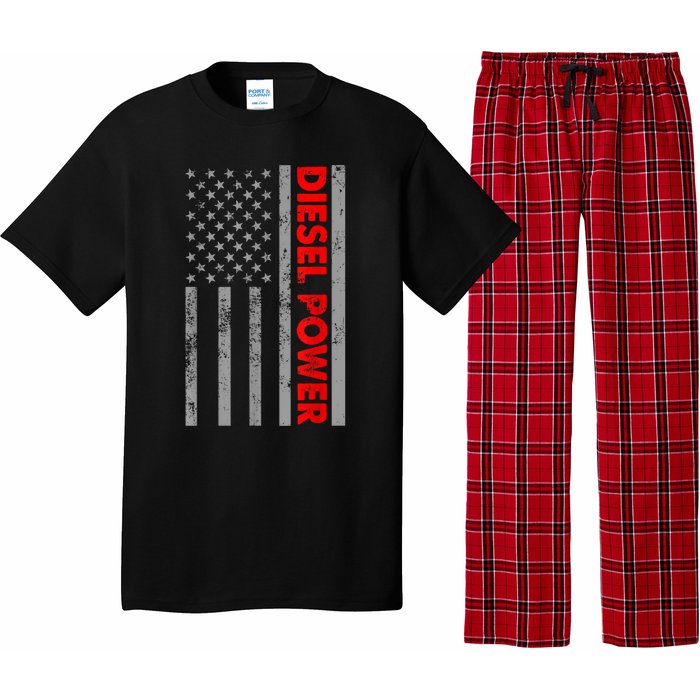 Diesel Power USA Flag Truck Turbo Brothers Mechanic Pajama Set