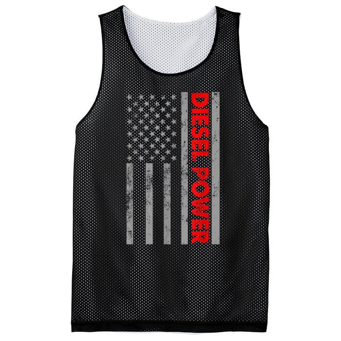 Diesel Power USA Flag Truck Turbo Brothers Mechanic Mesh Reversible Basketball Jersey Tank