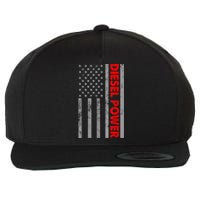 Diesel Power USA Flag Truck Turbo Brothers Mechanic Wool Snapback Cap