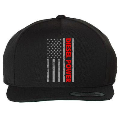 Diesel Power USA Flag Truck Turbo Brothers Mechanic Wool Snapback Cap