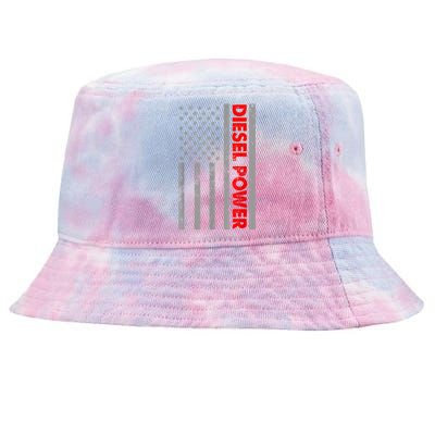 Diesel Power USA Flag Truck Turbo Brothers Mechanic Tie-Dyed Bucket Hat