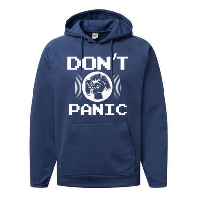 Don't Panic Video Gamer Performance Fleece Hoodie