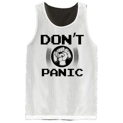 Don't Panic Video Gamer Mesh Reversible Basketball Jersey Tank