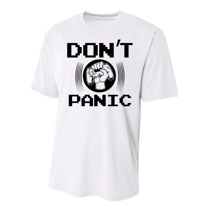 Don't Panic Video Gamer Performance Sprint T-Shirt