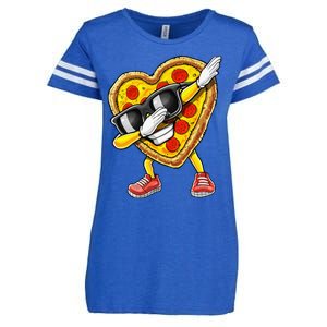 Dabbing Pizza Valentine's Day Pizza Heart Love Gift For Enza Ladies Jersey Football T-Shirt