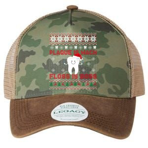 Dentist Plaque Wack Floss Is Boss Ugly Christmas Cool Gift Legacy Tie Dye Trucker Hat