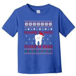 Dentist Plaque Wack Floss Is Boss Ugly Christmas Cool Gift Toddler T-Shirt