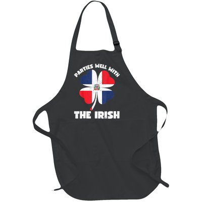 Dominican Parties Well The Irish, Dominican St Patricks Day Full-Length Apron With Pockets