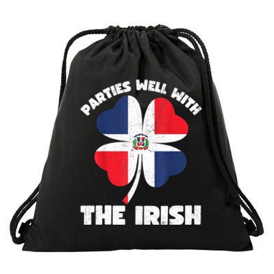 Dominican Parties Well The Irish, Dominican St Patricks Day Drawstring Bag